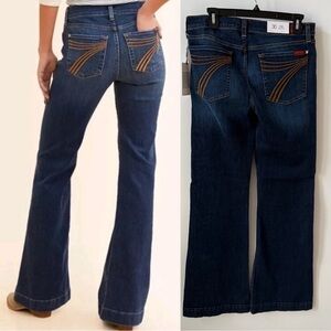 NWT 7 For All Mankind Dojo Dark Wash Flare  Jeans